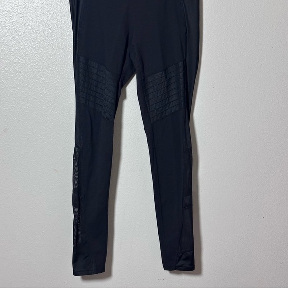 Athleta Women Black Full Length Sheer Leggings Active Size Small - Picture 2 of 8
